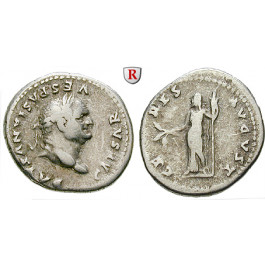 Römische Kaiserzeit, Vespasianus, Denar 78-79, ss