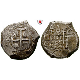 Bolivien, Philipp V., 8 Reales 1742, ss+