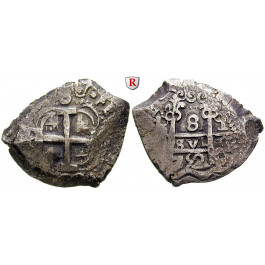 Bolivien, Philipp V., 8 Reales 1752, ss+