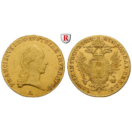 Österreich, Kaiserreich, Franz II. (I.), Dukat 1812, 3,44 g fein, ss-vz