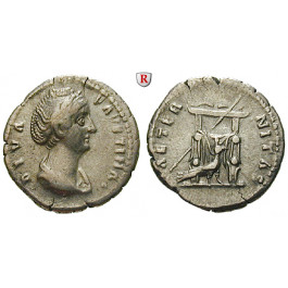 Römische Kaiserzeit, Faustina I., Frau des Antoninus Pius, Denar nach 141, ss+