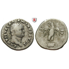 Römische Kaiserzeit, Titus, Caesar, Denar 76, ss