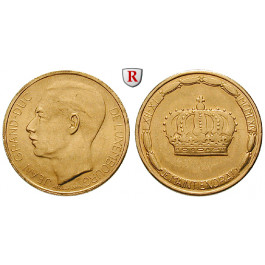 Luxemburg, Jean, 20 Francs (Medaille) 1964, 5,81 g fein, vz+