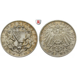 Deutsches Kaiserreich, Bremen, 2 Mark 1904, J, f.st, J. 59