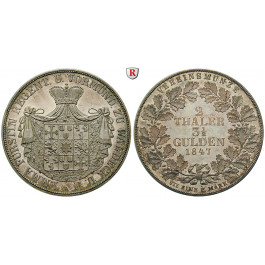 Waldeck, Fürstentum, Georg Victor (unter Vormundschaft seiner Mutter Emma), Vereinsdoppeltaler 1847, vz+