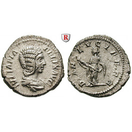 Römische Kaiserzeit, Julia Domna, Frau des Septimius Severus, Denar um 214, ss-vz