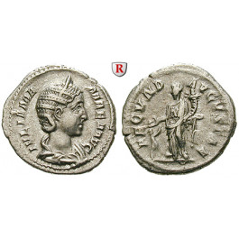 Römische Kaiserzeit, Julia Mamaea, Mutter des Severus Alexander, Denar 232, vz