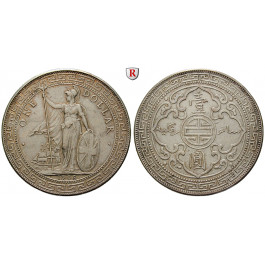 Grossbritannien, Trade Dollar 1908, ss-vz