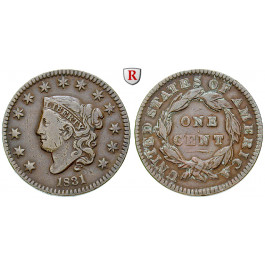 USA, Cent 1831, ss