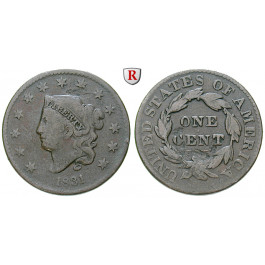 USA, Cent 1831, s-ss