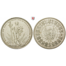 Schweiz, Eidgenossenschaft, 5 Franken 1879, ss-vz