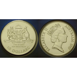 Australien, Elizabeth II., 10 Dollars 1987, 18,5 g fein, st