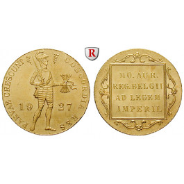 Niederlande, Königreich, Wilhelmina I., Dukat 1927, 3,43 g fein, vz