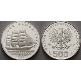 Polen, Volksrepublik, 500 Zlotych 1982, PP