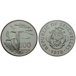 Seychellen, Republik, 100 Rupees 1978, st