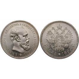 Russland, Alexander III., Rubel 1893, st