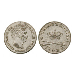 Dänemark, Christian VIII., 4 Rigsbankskilling 1842, ss-vz