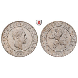Belgien, Königreich, Leopold I., 20 Centimes 1861, st