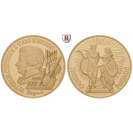 Österreich, 2. Republik, 1000 Schilling 1991, 16,0 g fein, PP