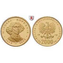 Polen, Volksrepublik, 2000 Zlotych 1979, 7,2 g fein, PP