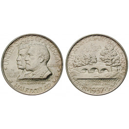 USA, 1/2 Dollar 1937, 11,25 g fein, st