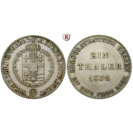 Hessen, Hessen-Kassel, Wilhelm II. und Friedrich Wilhelm, Taler 1832, ss
