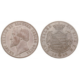 Sachsen, Sachsen-Coburg-Gotha, Ernst II., Taler 1852, ss