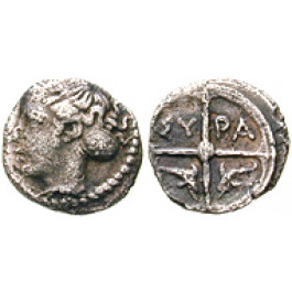 Sizilien, Syrakus, 2. Demokratie/Dionysios I., Hemiobol, s-ss