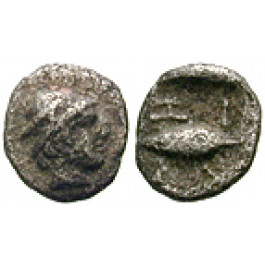 Mysien, Kyzikos, Hemiobol um 410-400 v.Chr., ss