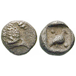 Ionien, Milet, Hemiobol um 525-494 v.Chr., ss/vz