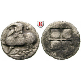 Makedonien, Aigai, Trihemiobol um 480 v.Chr., s