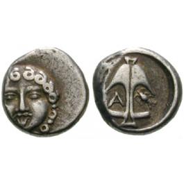 Thrakien-Donaugebiet, Apollonia Pontika, Drachme 5./4. Jhdt. v.Chr., ss