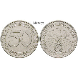 Drittes Reich, 50 Reichspfennig 1939, B, ss, J. 365