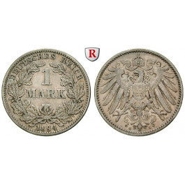 Deutsches Kaiserreich, 1 Mark 1894, G, ss, J. 17