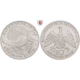 Bundesrepublik Deutschland, 10 DM 1972, DFGJ, PP, J. 402
