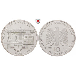 Bundesrepublik Deutschland, 10 DM 1993, 1000 Jahre Potsdam, F, PP, J. 455