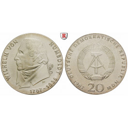 DDR, 20 Mark 1967, von Humboldt, st, J. 1520