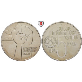 DDR, 5 Mark 1978, Antiapartheid, vz, J. 1569