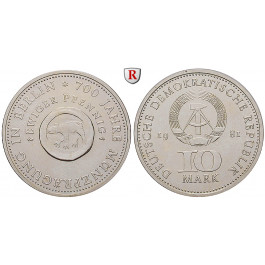 DDR, 10 Mark 1981, Münze Berlin, vz-st, J. 1582