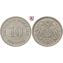 Deutsches Kaiserreich, 10 Pfennig 1896, G, f.ss, J. 13
