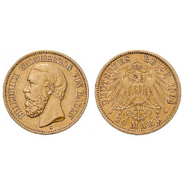 Deutsches Kaiserreich, Baden, Friedrich I., 20 Mark 1894, G, ss, J. 189