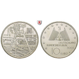 Bundesrepublik Deutschland, 10 Euro 2003, Industrielandschaft Ruhrgebiet, F, PP, J. 501