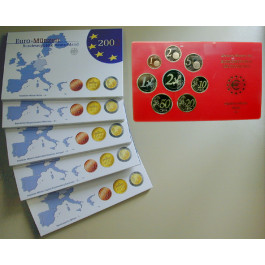 Bundesrepublik Deutschland, Euro-Kursmünzensatz 2003, ADFGJ komplett, PP