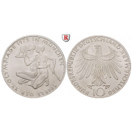 Bundesrepublik Deutschland, 10 DM 1972, Sportler, G, vz, J. 403