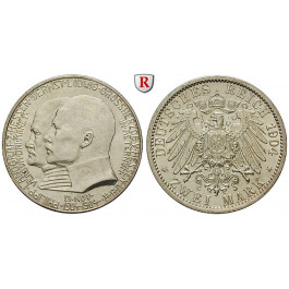Deutsches Kaiserreich, Hessen, Ernst Ludwig, 2 Mark 1904, Philipp der Großmütige, vz, J. 74
