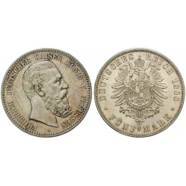 Deutsches Kaiserreich, Preussen, Friedrich III., 5 Mark 1888, A, vz, J. 99