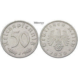 Drittes Reich, 50 Reichspfennig 1942, B, vz+, J. 372