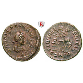 Römische Kaiserzeit, Valentinianus II., Bronze 383-392 n.Chr., vz