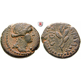 Römische Provinzialprägungen, Seleukis und Pieria, Antiocheia am Orontes, Nero, Bronze Jahr 104 = 55-56, ss