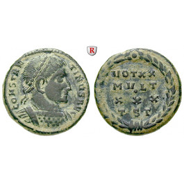 Römische Kaiserzeit, Constantinus I., Follis 318-319, ss+